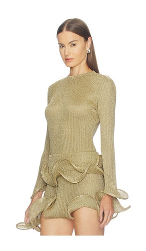 Wave Sleeve Bamboo Top in Metallic . - size XS (also in S, M, L, XL) - Sid Neigum - Modalova
