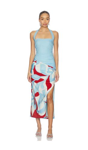 Evie Halter Ruched Midi Dress in ,. Taglia L. Also in M, S - SEVEN WONDERS - Modalova