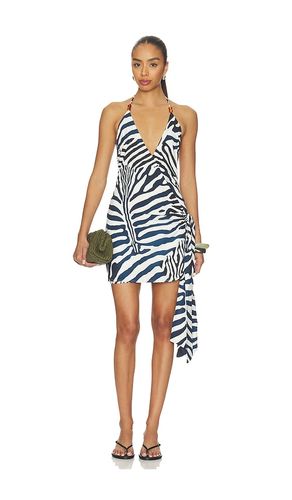 Sahara Halter Wrap Mini Dress in Black,White. - size S (also in L, XL) - SEVEN WONDERS - Modalova