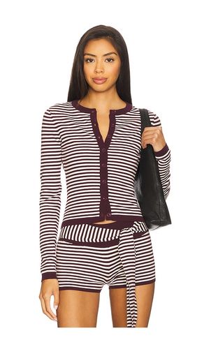 Mischief Long Sleeve Top in Wine. - size L (also in M, S, XL, XS) - SEVEN WONDERS - Modalova