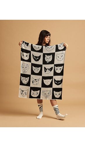 Cat Bingo Mini Blanket in & - Slowdown Studio - Modalova