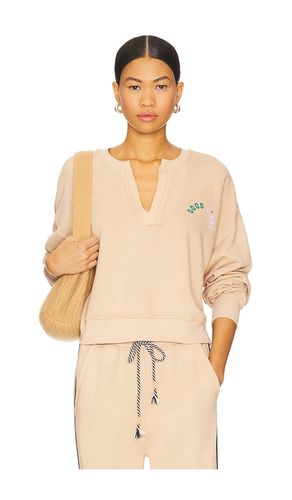 Good Vibes Split Neck Sweatshirt in . Size M. Also in S, XS - SUNDRY - Modalova