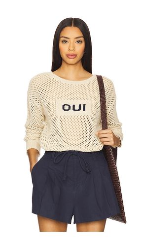 Oui Mesh Long Sleeve Sweater in . Size L. Also in M, S, XL, XS - SUNDRY - Modalova