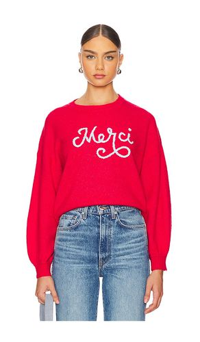 Merci Crew Neck Sweater in Red. - size L (also in M, S, XS) - SUNDRY - Modalova