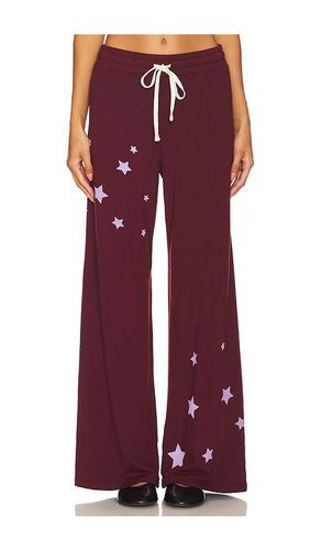 Stars Wide Leg Pant in Burgundy. - size L (also in M, S, XL, XS) - SUNDRY - Modalova