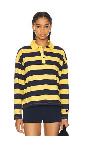 Crop Polo Shirt in Yellow. - size M (also in S, XS) - SUNDRY - Modalova