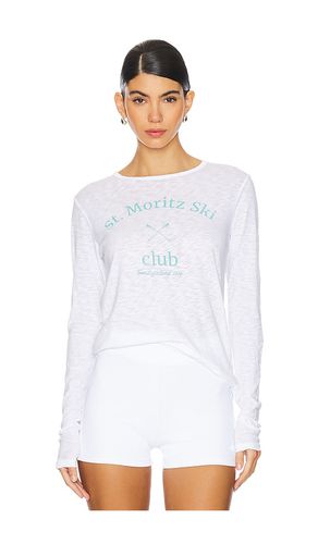 Ski Club Long Sleeve Crew in White. - size L (also in M, S, XS) - SUNDRY - Modalova