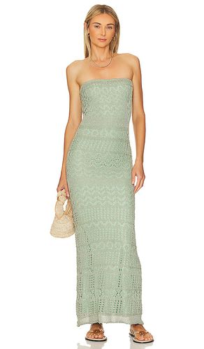 X REVOLVE Strapless Crochet Maxi Dress in Sage. - size L (also in M, S, XL, XS) - SNDYS - Modalova