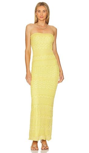 X REVOLVE Strapless Crochet Maxi Dress in Lemon. - size XS (also in XL) - SNDYS - Modalova