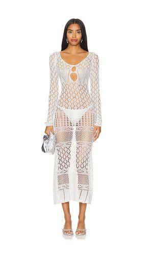 X REVOLVE Long Sleeve Crochet Maxi Dress in . Taglia M, S, XL, XS - SNDYS - Modalova