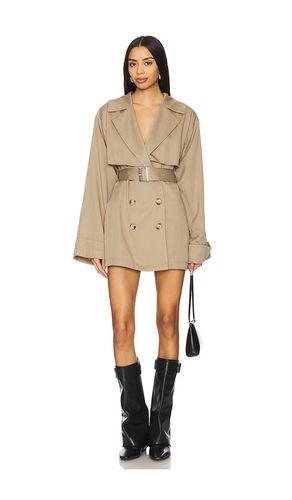 Victoria Mini Trench Dress in Green. - size M (also in XS) - SNDYS - Modalova