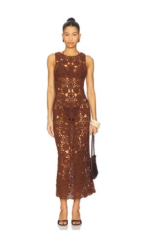 Tala Maxi Dress in Brown. - size L (also in M, S, XL, XS) - SNDYS - Modalova