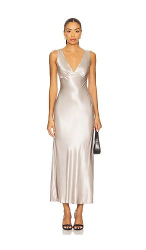 Tove Slip Dress in Metallic Silver. - size L (also in M, S, XL, XS, XXS) - SNDYS - Modalova