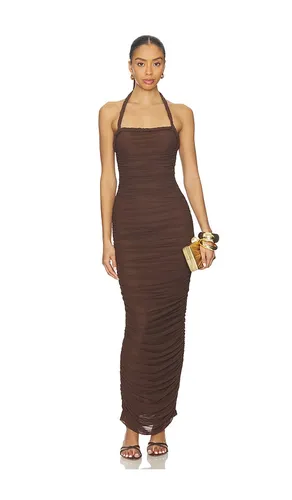 Gianna Ruched Halterneck Maxi Dress in . Size L. Also in M, S, XS, XXS - SNDYS - Modalova