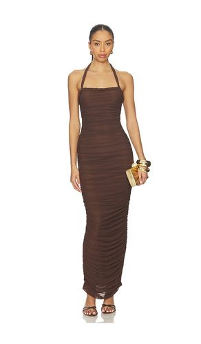 Gianna Ruched Halterneck Maxi Dress in . - size XS (also in XXS) - SNDYS - Modalova