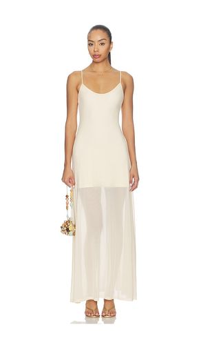 Alessandra Mesh Maxi Dress in Beige. - size L (also in M, S, XXL) - SNDYS - Modalova