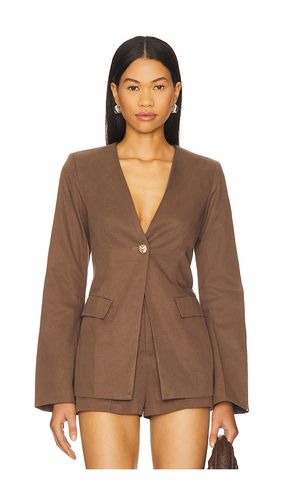 Emilie Fitted Blazer in Brown. - size L (also in M, S, XS) - SNDYS - Modalova