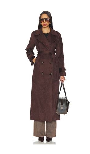 Sutton Faux Suede Trench Coat in . Size L. Also in M, S, XS - SNDYS - Modalova