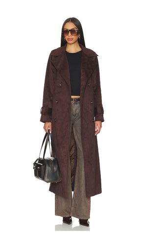 Sutton Faux Suede Trench Coat in . Size L. Also in M, S, XL, XS - SNDYS - Modalova
