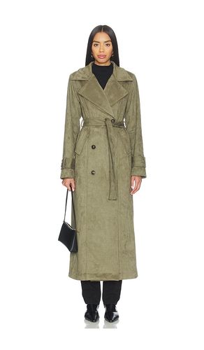 Sutton Faux Suede Trench Coat in . Size L. Also in M, S, XL, XS, XXL - SNDYS - Modalova