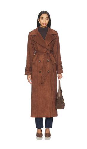 Sutton Faux Suede Trench Coat in . Size L. Also in S, XS - SNDYS - Modalova