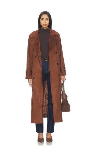 Sutton Faux Suede Trench Coat in . Size L. Also in S, XS - SNDYS - Modalova