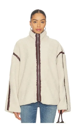 Tatum Teddy Contrast Jacket in . Size L. Also in M, S, XL, XS, XXL, XXS - SNDYS - Modalova