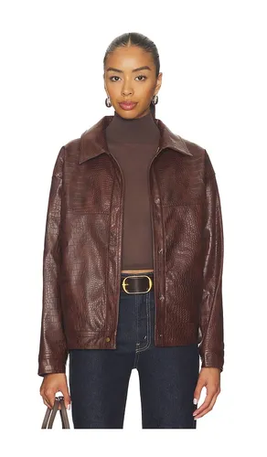 Wendy Croc Pu Leather Jacket in . Size M. Also in S - SNDYS - Modalova