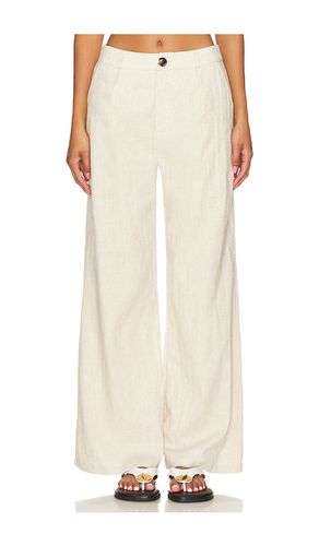 Hale Linen Pants in Cream. - size L (also in M, S, XL, XS) - SNDYS - Modalova