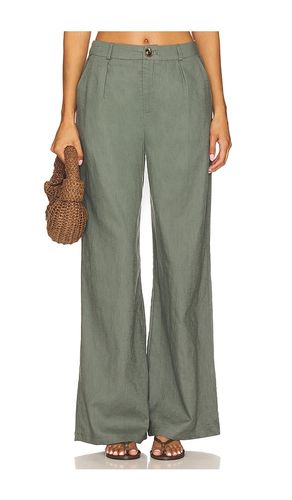 X REVOLVE Hale Linen Pant in Olive. - size L (also in M, S, XS, XXS) - SNDYS - Modalova
