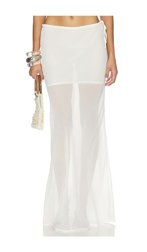 Tamara Sheer Maxi Skirt in White. - size L (also in M, S, XL) - SNDYS - Modalova