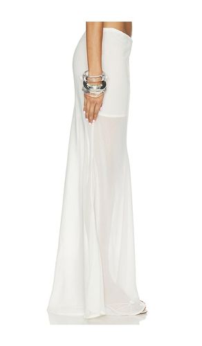 Tamara Sheer Maxi Skirt in White. - size L (also in M, S, XL) - SNDYS - Modalova