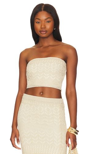 X revolve strapless crochet top en color beige talla L en - Beige. Talla L (también en M, S, XL, XXL) - SNDYS - Modalova