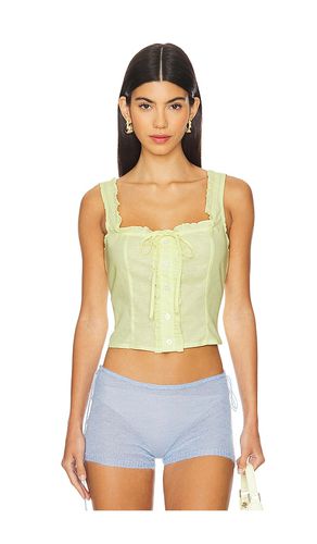 X revolve esmeralda top en color talla L en - Yellow. Talla L (también en M, S, XL, XS, XXL, XXS) - SNDYS - Modalova