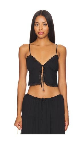 Ophelia tie up top en color talla L en - Black. Talla L (también en M, S, XL, XXL) - SNDYS - Modalova