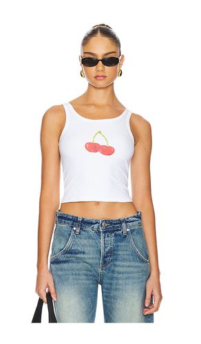 Top sin mangas cherry en color blanco talla L en - White. Talla L (también en M, S, XL, XS) - SNDYS - Modalova