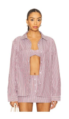 X REVOLVE Estelle Shirt in Red. - size L (also in M, S, XL, XS, XXL) - SNDYS - Modalova