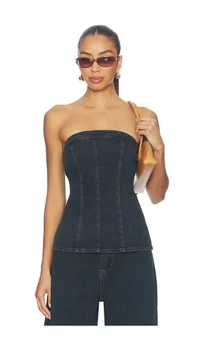 Lex Denim Corset Top in . Size L. Also in S, XL, XS, XXS - SNDYS - Modalova