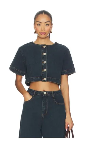 Tilla Denim Top in Blue. - size L (also in XL, XXL) - SNDYS - Modalova