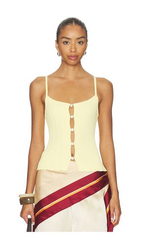 Odessa Knit Tank Top in Lemon. - size L (also in M, S, XS, XXL) - SNDYS - Modalova