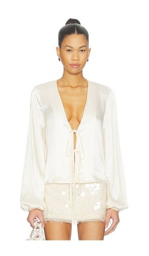 Lucille Tie Front Long Sleeve Top in . Size S. Also in XS, M, L - SNDYS - Modalova