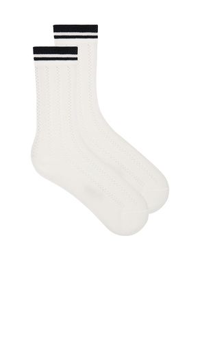 Lattice Knit Crew Socks in - Stems - Modalova