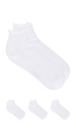 Pack pointelle mid crew socks in color size all - Stems - Modalova