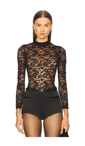 Lace Mock Neck Bodysuit in . - size M (also in S, L) - Stems - Modalova