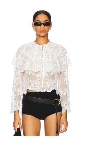 Marja Embroidery Capelet Blouse in . Size L. Also in XL - Sea - Modalova