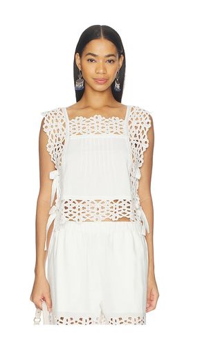 Leila Eyelet Sleeveless Top in . Size L. Also in S, XL - Sea - Modalova
