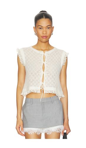 Teagan Knit Combo Vest in . Size L. Also in M - Sea - Modalova
