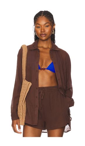 Breeze Beach Shirt in Chocolate. - size L (also in M, S) - Seafolly - Modalova