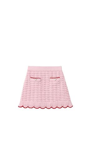 Kids Textured Knit Heart Detail Skirt in . - size 3/4T (also in 5/6T) - self-portrait - Modalova