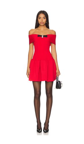 Knit Bow Mini Dress in . Taglia M, S - self-portrait - Modalova